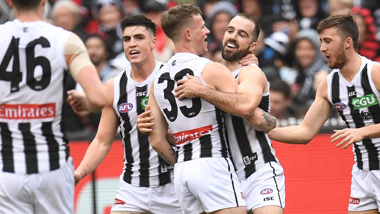 Collingwood celebrating