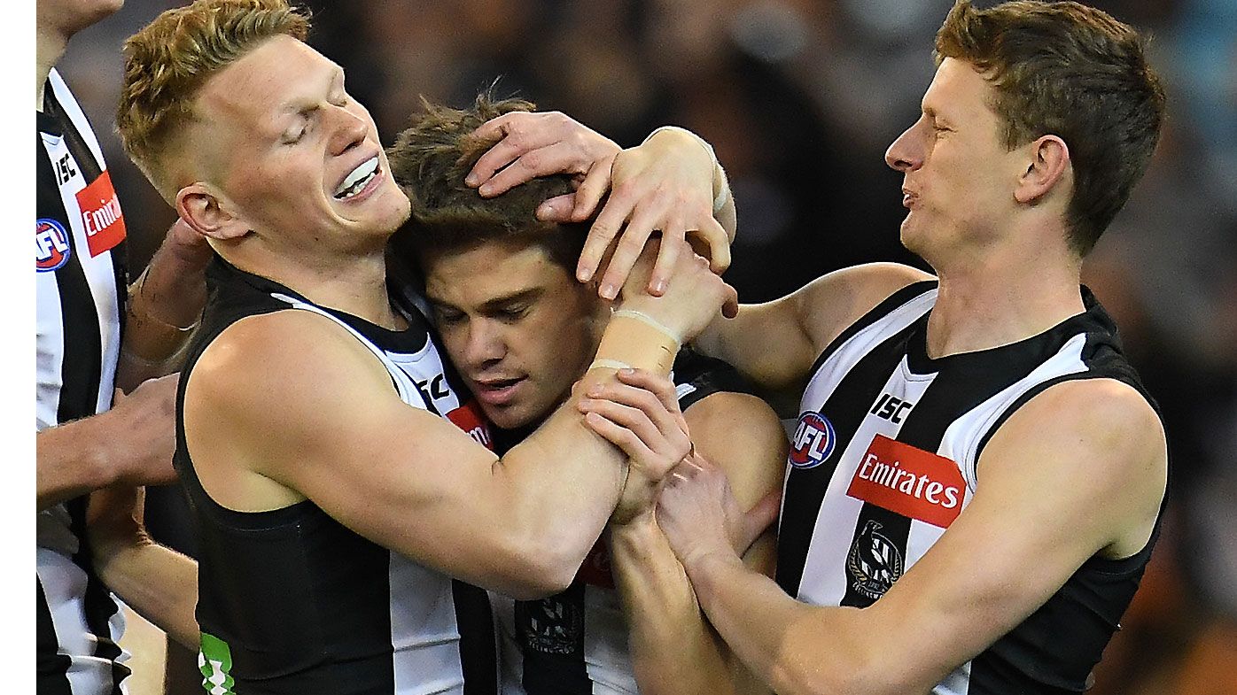 Collingwood celebrating