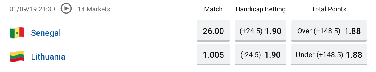 FIBA Senegal vs Lithuania