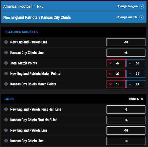 nfl pointsbet