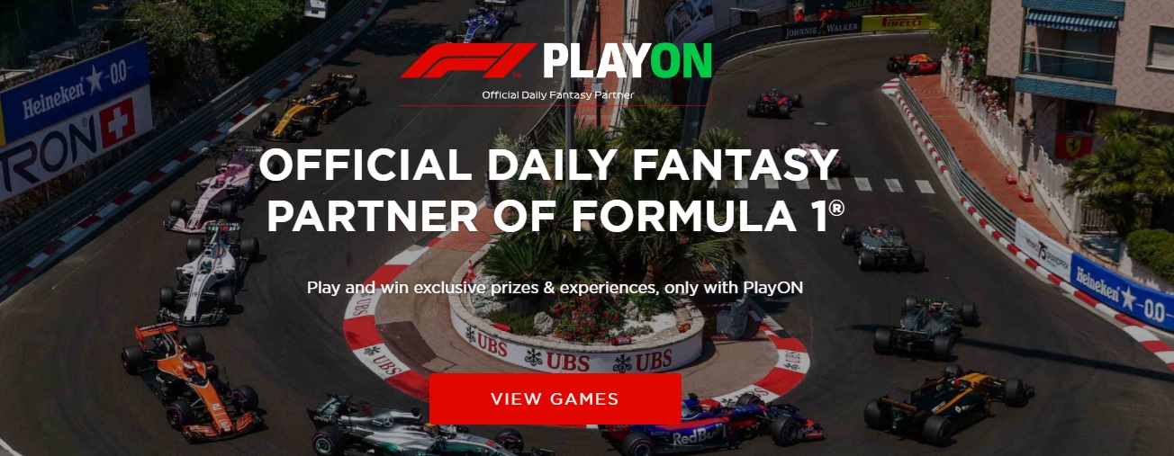 PlayON Formula 1 banner