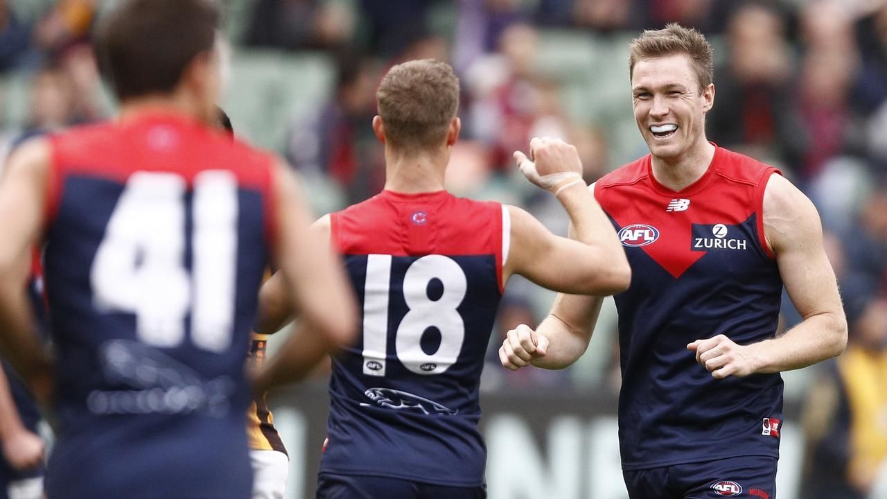 Melbourne Demons celebrating