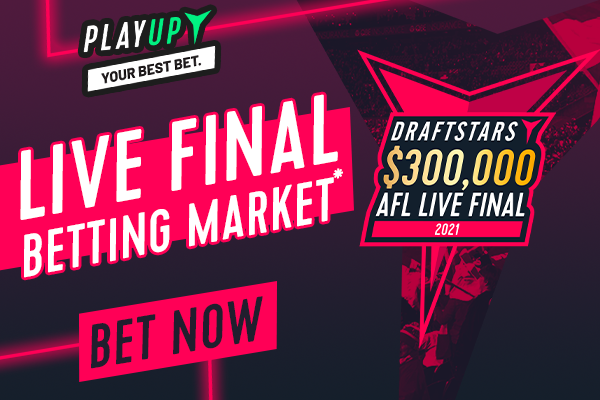 2021 AFL Draftstars $300K Live Final Betting Market